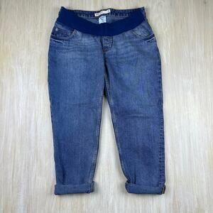 ASOS Maternity Remo Rebel Denim Casual Over-Bump Belly Stretch Panel Jeans 8